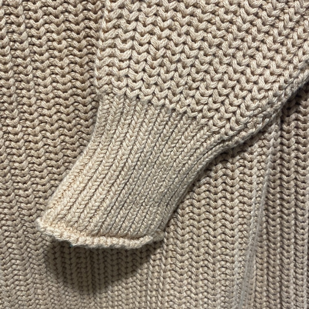 J. Crew || Relaxed Rollneck Sweater in Sandy Beach Tan Small - Picture 6 of 8
